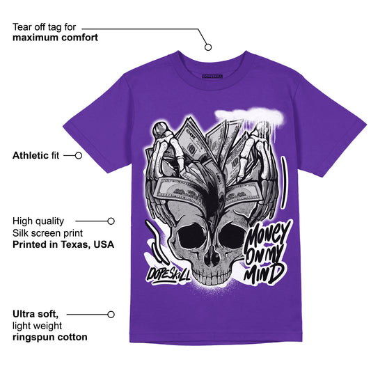 PURPLE Collection DopeSkill Purple T-shirt MOMM Skull Graphic