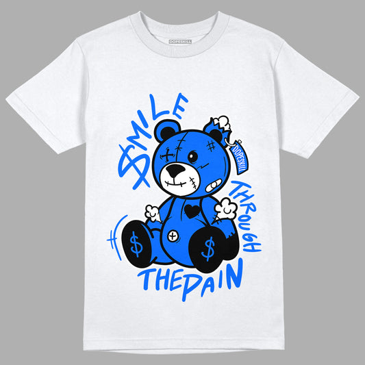 Yz 350 Boost V2 Dazzling Blue DopeSkill T-Shirt BEAN Graphic - White 