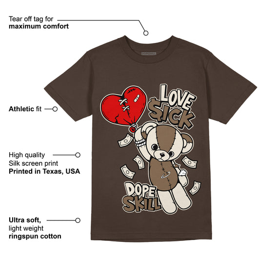 AJ 1 Low OG “Reverse Mocha” DopeSkill Ridgerock T-shirt Love Sick Graphic