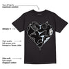 Black Metallic Chrome 6s DopeSkill T-Shirt Heart AJ 6 Graphic