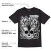 Black Metallic Chrome 6s DopeSkill T-Shirt MOMM Skull Graphic