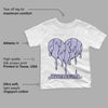 Pure Violet 11s Low DopeSkill Toddler Kids T-shirt Juneteenth Heart Graphic