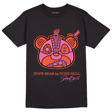 Jordan 5 GS Pinksicle DopeSkill T-Shirt Sneaker Bear Head Graphic - Black