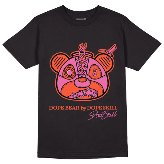 Jordan 5 GS Pinksicle DopeSkill T-Shirt Sneaker Bear Head Graphic - Black