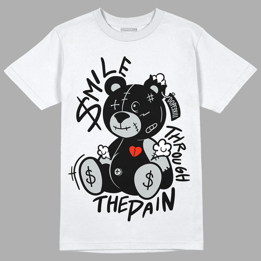 Black Canvas 4s DopeSkill T-Shirt BEAN Graphic - White 
