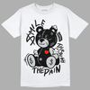 Black Canvas 4s DopeSkill T-Shirt BEAN Graphic - White 