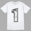 Jordan 1 High Stealth DopeSkill T-Shirt Number No.1 Graphic - White 