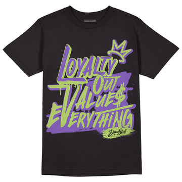 Jordan 4 Canyon Purple DopeSkill T-Shirt LOVE Graphic - Black