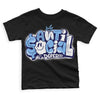 UNC 6s DopeSkill Toddler Kids T-shirt Anti Social Graphic - Black 