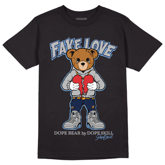 Georgetown 6s DopeSkill T-Shirt Fake Love Graphic - Black