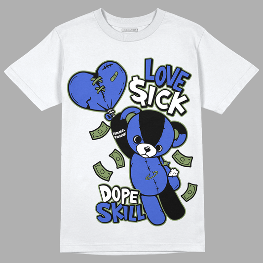 AJ 13 Retro Black Hyper Royal DopeSkill T-Shirt Love Sick Graphic