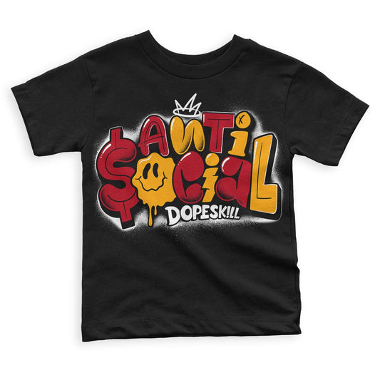 Cardinal 7s DopeSkill Toddler Kids T-shirt Anti Social Graphic - Black 