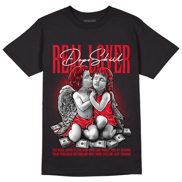 Red Thunder 4s DopeSkill T-shirt Real Lover Graphic