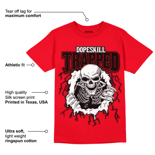 AJ 9 Chile Red DopeSkill Chile Red T-shirt Trapped Halloween Graphic