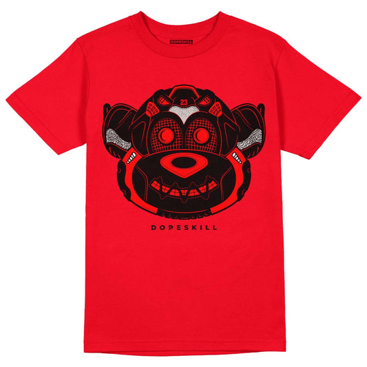 AJ 9 Chile Red DopeSkill Chile Red T-shirt Monk Graphic