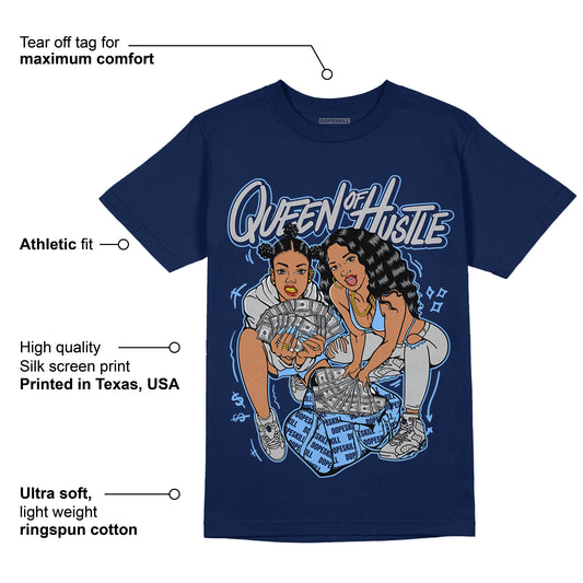 Georgetown 6s DopeSkill College Navy T-shirt Queen Of Hustle Graphic