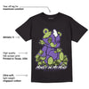 AJ 4 Canyon Purple DopeSkill T-Shirt MOMM Bear Graphic