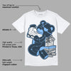 AJ 6 Midnight Navy DopeSkill White T-Shirt Bear Steals Sneaker Graphic