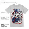 French Blue 13s DopeSkill Light Steel Grey T-shirt No Days Off Graphic