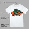 Dunk Low Team Dark Green Orange DopeSkill T-Shirt Rare Breed Type Graphic