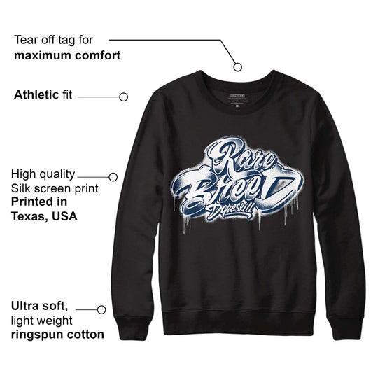 Brave Blue 13s DopeSkill Sweatshirt Rare Breed Type Graphic