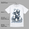 AJ 6 Midnight Navy DopeSkill White T-Shirt MOMM Bear Graphic