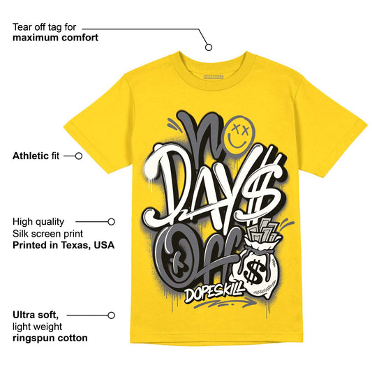 Lightning 4s DopeSkill Tour Yellow T-shirt No Days Off Graphic