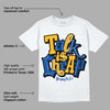 Dunk Blue Jay and University Gold DopeSkill T-Shirt Talk Is Chip Graphic