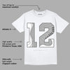 AJ 12 Stealth DopeSkill T-Shirt Number No.12 Graphic