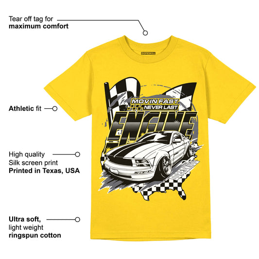 AJ 4 Lightning DopeSkill Tour Yellow T-shirt ENGINE Tshirt Graphic