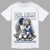 French Blue 13s DopeSkill T-Shirt Real Lover Graphic - White 