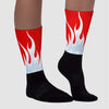 Cherry 11s Sublimated Socks FIRE Graphic