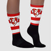 Dunk Low Gym Red Sublimated Socks Horizontal Stripes Graphic