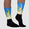 SB Dunk Low Homer Sublimated Socks FIRE Graphic