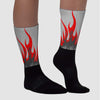 Camo 5s Sublimated Socks FIRE Graphic