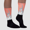 Crimson Bliss 5s Sublimated Socks FIRE Graphic