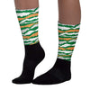 Pine Green 4s DopeSkill Sublimated Socks Abstract Tiger Graphic