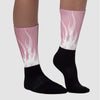 Dunk Low Teddy Bear Pink Sublimated Socks FIRE Graphic