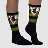 Olive 1s Low OG DopeSkill Sublimated Socks Horizontal Stripes Graphic