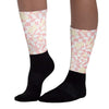 Washed Pink 1s Retro High OG DopeSkill Sublimated Socks Mushroom Graphic