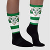 Pine Green 4s DopeSkill Sublimated Socks Horizontal Stripes Graphic