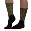 Dunk Low Team Dark Green Orange Sublimated Socks Slime Graphic