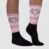 Dunk Low Teddy Bear Pink Sublimated Socks Horizontal Stripes Graphic