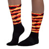 Dunk On Mars 5s Sublimated Socks Abstract Tiger Graphic