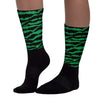 Lucky Green 1s Low DopeSkill Sublimated Socks Abstract Tiger Graphic