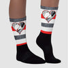 White Cement Reimagined 3s Sublimated Socks Horizontal Stripes Graphic