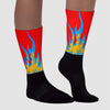 Fruity Pebbles Dunks Sublimated Socks FIRE Graphic