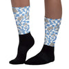 University Blue 5s Dopeskill Sublimated Socks Mushroom Graphic