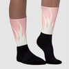 Washed Pink 1s Retro High OG DopeSkill Sublimated Socks FIRE Graphic