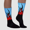 Cactus Jack 4s Sublimated Socks FIRE Graphic